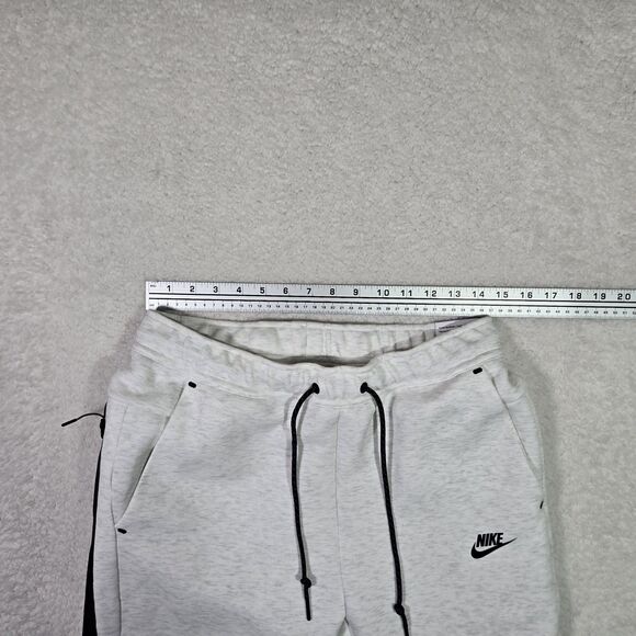 Nike Sportswear Mens Medium Tech Fleece Pants Joggers Grey Heather HV0959-051 M - Picture 7 of 8